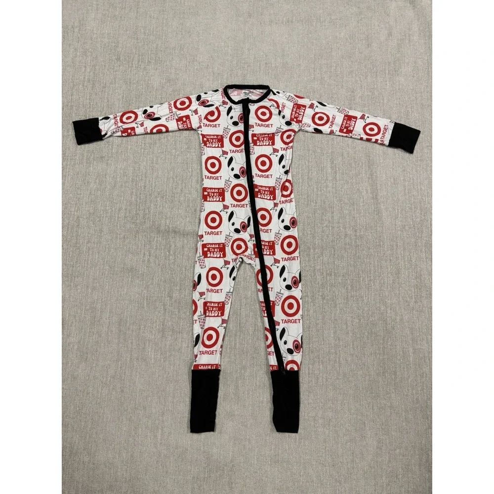 Secret Stock Reserve Target Bamboo Pajama Zippy Size 4T Bullseye 100 Made Rare